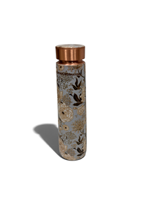 Bouteille en cuivre Rose Garden de la marque Indian exports international. Cuivre pur certifié - Product Image 3