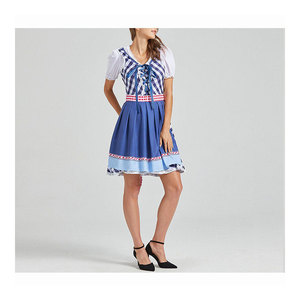 Costume de serveuse de bar traditionnel bavarois pour femmes, robe Dirndl allemande pour l'Oktoberfest, déguisement de fête pour adultes - Product Image 3