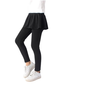 Pantalon de yoga et jupe de tennis pour femme, taille haute, personnalisable, séchage rapide, en Spandex/Nylon - Product Image 3