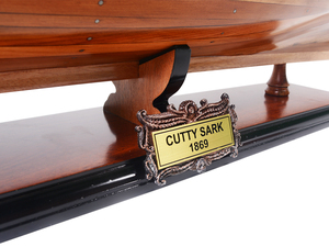 T123 - Maqueta de Barco Cutty Sark Sin Velas, Decoración Náutica de Madera Hecha a Mano, Regalo de Navidad para Coleccionistas Marítimos, 86Lx27Wx67H cm - Product Image 6