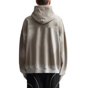 Nouvelle Arrivée 2026 – Sweat à Capuche Homme Personnalisé avec Logo, Grammage Lourd, Effet Délavé Vintage, Lavage Acide, Grandes Tailles - Product Image 5