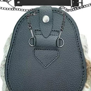 Nouveau Sporran écossais pour homme avec fourrure de lapin, 3 pompons, sac Sporran en cuir, prix de gros - Product Image 6