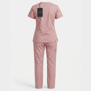 Tenues chirurgicales unisexes à manches courtes pour hôpitaux, costumes pour médecins, uniformes d'infirmières, détection d'aiguilles tissées, polyester et coton personnalisés - Product Image 2