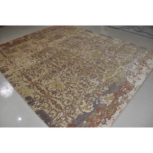 Alfombras de dormitorio con acento de diseño Floral anudado a mano de lana de la mejor calidad, pila de corte lavable para uso doméstico en Hotel para sala de estar - Product Image 5