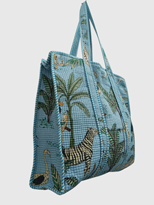 Striped Cotton Lining <b>Tote</b> <b>Bag</b> <b>With</b> Inner <b>Pocket</b> Women's Shopping <b>Bag</b> Bohemian Style All Seasons Open Closure - Product Image 3