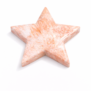 Pierre étoile sculptée en cristal de Scolecite rose pour la décoration intérieure Feng Shui, l'amour, la guérison, la méditation, l'énergie Reiki - Fournisseur en gros - Product Image 1