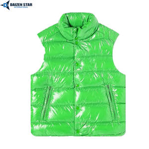 Gilet matelassé en laine écologique coupe-vent pour homme, col montant, fermeture éclair, protection anti-UV, rembourrage en polyester - Product Image 4