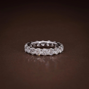 Fine Jewelry GRA Certified Moissanite Diamond <b>Ring</b> 925 Sterling <b>Silver</b> Hip Hop Moissanite <b>Eternity</b> <b>Ring</b> Stacking <b>Rings</b> Jewelry - Product Image 1