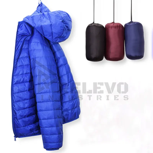 Blouson matelassé coupe-vent écologique personnalisé avec revêtement, 280 GSM, capuche en fourrure, pour hommes et femmes, printemps, imperméable, logo frontal, streetwear, OEM, en gros - Product Image 6