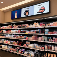 Écran LED rotatif personnalisé pour salon de beauté, barre lumineuse en tissu SEG, écran LCD extensible, affichage vidéo en bande, haute luminosité, écologique