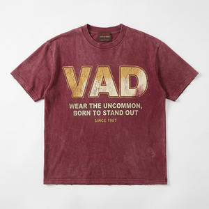 VAREALLDAY Men's Vintage Oversized Streetwear T-Shirt Short Sleeve Cartoon Pattern Breathable Double Yarn Cotton O-Neck - Product Image 5
