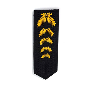 Épaulettes en tissu brodé de style classique personnalisées avec strass pour le grade de Major Général de Prusse - Product Image 4
