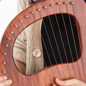 Arpa Irlandesa de Madera de la Mejor Calidad, Instrumento Musical de 16 Cuerdas, en Diferentes Tamaños, Nueva, con Logotipo Personalizado, Arpa Negra - Product Image 6