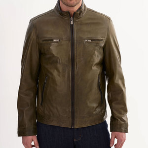 New Classic Style Genuine Cowhide <b>Leather</b> Jacket <b>Top</b> Selling Product Super Quality <b>Leather</b> Winter Wear Jacket In Wholesale Price - Product Image 1