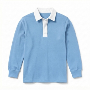 Nouveautés : Polo de rugby rayé, vente en gros, logo personnalisé, maillot de rugby vintage universitaire - Product Image 1