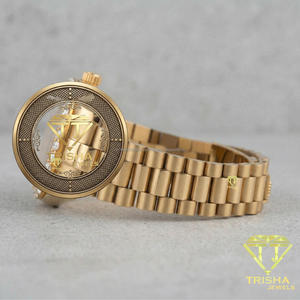 Reloj de Moissanita para Mujer con Esfera Verde, Bisel con Incrustaciones, Brazalete Jubilee de Acero Inoxidable, Elegante Reloj de Moda - Product Image 2