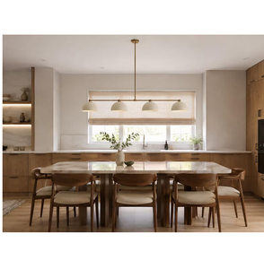 Lustre linéaire en laiton à 4 lumières, luminaire suspendu en forme de dôme, éclairage moderne pour îlot de cuisine - Product Image 2