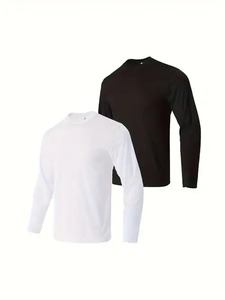 Factory Direct Sell Men's <b>Compression</b> Breathable Rash Guard BJJ <b>Shirt</b> Long Sleeve Spandex/Polyester Workout Custom Logo Digital - Product Image 2