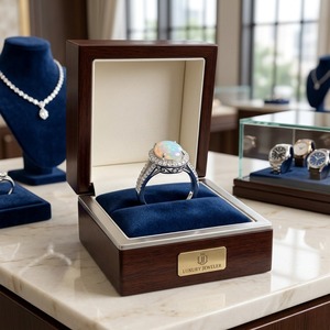 Diamond Halo Cluster Bezel Set Oval Cut Welo Opal Natural Ethiopian Opal <b>Dainty</b> Women's 925 Sterling Silver Luxury <b>Ring</b> - Product Image 5