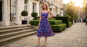 Vestido Midi Floral de Verano para Mujer, Elegante, Estampado, Informal, Ecológico, para Fiestas, para Mujeres y Niñas - Product Image 4