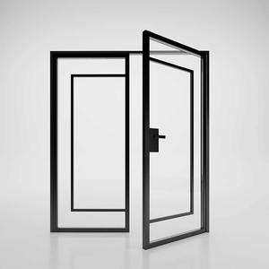 Puerta Cortafuego Esmaltada de la Mejor Calidad con Vidrio Resistente al Fuego para Hoteles, Hospitales, Oficinas y Entradas de Edificios Comerciales, Disponible para la Venta - Product Image 2