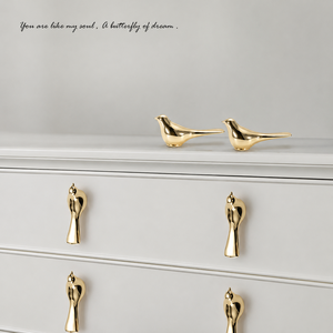 Brass Bird Cabinet <b>Knob</b> Decorative Drawer Pull Gold Finish Wardrobe <b>Door</b> Handle Handmade Furniture Hardware Accent Decor - Product Image 3