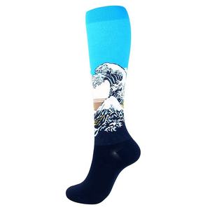 Calcetines Deportivos de Lana Tejida Ecológicos, Antideslizantes, Hasta el Tobillo, Transpirables, con Logotipo en la Parte Inferior, para Jóvenes, para Yoga, Baloncesto y Running - Product Image 2