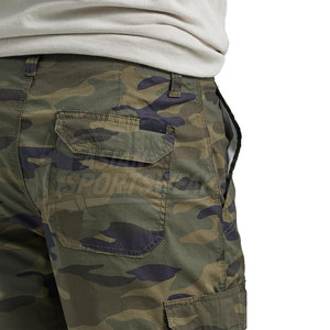 Custom Made Men's Solid Casual Mid-Waist Cargo Shorts with Breathable Eco-Friendly Fabric for Outdoor Use - Product Image 5