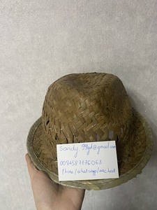 Sombrero de Ala Ancha Unisex a Rayas de Paja Natural, Plegable, para Viajes, Deportes, Casual, Playa, Salvavidas, Verano, Vacaciones, Decoración, Regalo - Product Image 1