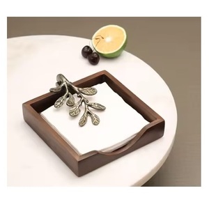 Premium Quality Metal & Wood Napkin Tissue Holder Unique Design <b>Table</b> Decorative Napkin Dispenser At Affordable Price - Product Image 1
