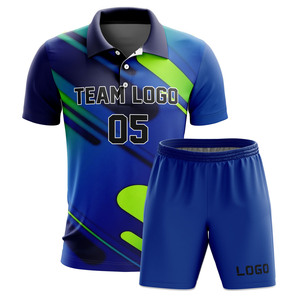 Dernier design, qualité supérieure, uniforme de tennis respirant à manches courtes pour hommes adultes, taille plus, protection UV, été, service OEM - Product Image 3