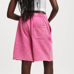 Meilleure Vente Shorts de Sport Femme Taille Haute Respirants Confortables Séchage Rapide pour la Gym et l'Entraînement, Effet Délavé à l'Acide, Vente en Gros - Product Image 4