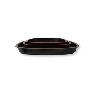 Plateau alimentaire carré en plastique noir de haute qualité 166 grammes DKM30, plaque blister, bol, marque Folin, origine Hanoï, pour service direct des aliments - Product Image 5