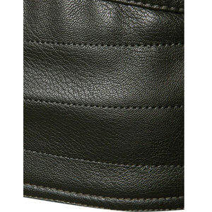 Stylish Custom Color 100% Leather Men's <b>Slim</b> <b>Fit</b> <b>Jacket</b> with Stand Collar Canvas Fabric High Street Style Reversible Design - Product Image 5