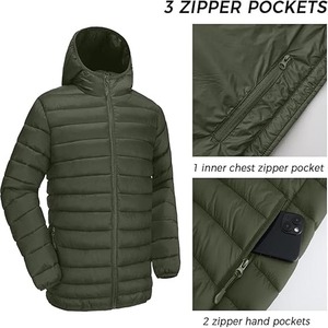 Chaqueta Acolchada Impermeable Reversible con Capucha, Gruesa, de Invierno, Unisex, Estilo Urbano - Product Image 5