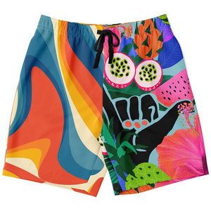 OEM Custom <b>Mens</b> Sublimated Beach Shorts Quick Dry Swim <b>Trunks</b> Full Print Summer Board Shorts Beachwear Manufacturer - Product Image 3
