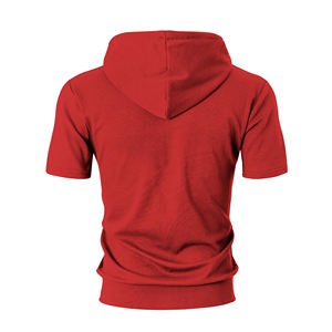 Sudadera con Capucha y Cremallera de Manga Corta para Hombre, Transpirable, para Entrenamiento de Golf, Ropa Deportiva de Alto Rendimiento, Prenda Exterior con Capucha para Deportes Matutinos - Product Image 2
