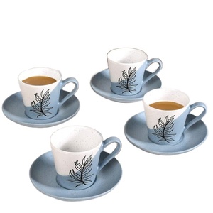 Tasse en céramique émaillée allant au micro-ondes et au lave-vaisselle pour café, thé, lait et tasses en céramique à chocolat chaud - Product Image 4