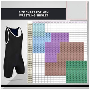 Traje de lucha libre para hombre, uniforme profesional de una pieza para hombres adultos, traje deportivo elástico y transpirable - Product Image 3