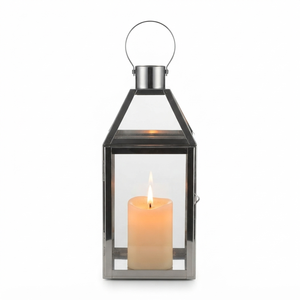 Farol de Hierro Negro con Diseño Intrincado para Decoración del Hogar - Product Image 1