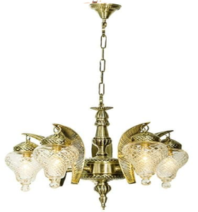 Lustre de plafond tendance, industriel, doré métallisé, style Sputnik, avec plusieurs ampoules, disponible à prix de gros. - Product Image 2