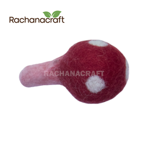 Multi Color Green Red Purple <b>Wool</b> Felt Mushroom Christmas Ornament Handmade Needle Felted Mushrooms for Hobby <b>Crafts</b> Garlands - Product Image 3