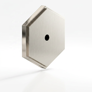 Poignée de meuble hexagonale en laiton de designer, plaqué or poli, de haute qualité, pour armoire, porte, maison et bureau - Product Image 2