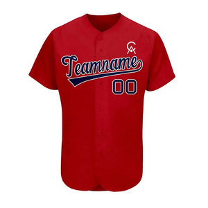 Nouvelle arrivée, uniforme de baseball respirant, tissu 100% polyester, options personnalisables, meilleur prix pour hommes - Product Image 2