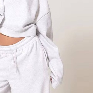 Sudadera Corta Holgada de Alta Calidad para Mujer, Servicio OEM Personalizado, Sudadera Deportiva de Manga Larga, Sudadera Corta para Mujer - Product Image 6