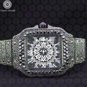 Charm Jewells – montre de luxe pour hommes, boîtier en acier inoxydable, cadran de 40mm, mouvement mécanique analogique, résistance à l'eau 10 bars, automatique - Product Image 3