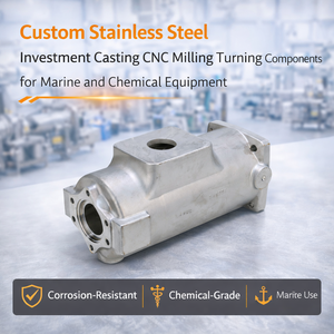 Custom Stainless Steel Investment Casting CNC Milling Turning Components for Marine and Chemical Equipment - Product Image 3