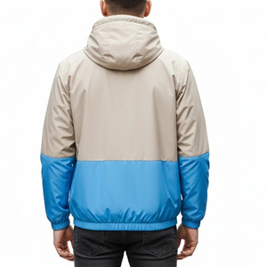 Men's Outdoor Windbreaker Jacket Breathable Lightweight Water Resistant Hooded Men Windbreaker Jackets For Sale - Product Image 2