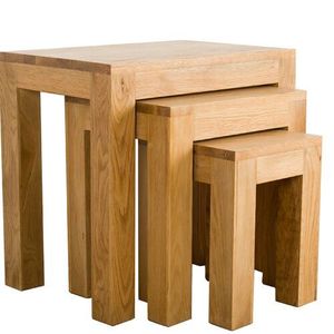 Wooden <b>Nesting</b> Table Set-Modern Rectangle Design | Tabletop | Eco-Friendly | High-End Finish | Direct Factory Supply | Best Bulk - Product Image 1