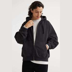 Sweat à capuche zippé décontracté pour homme, vêtement confortable et doux pour un style de vie actif - Product Image 1